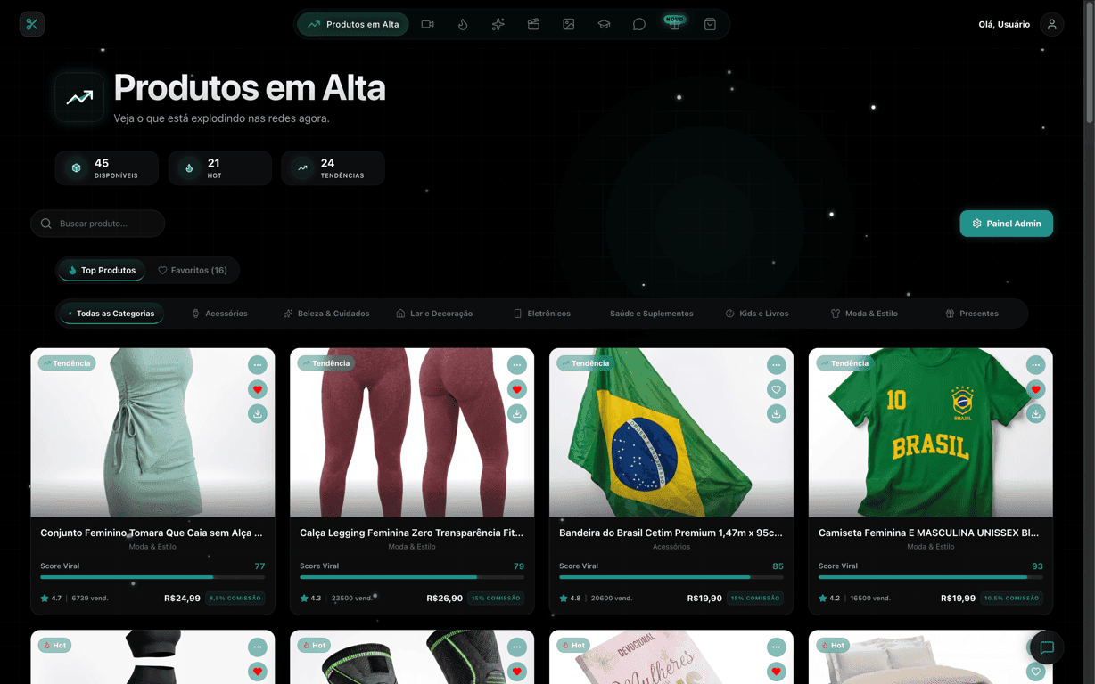 Produtos em Alta